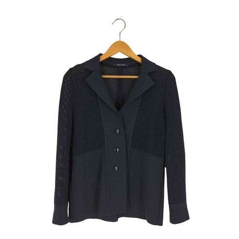 ピエールカルダン pierre cardin ポロカラー メッシュ切替 カーディガン レディース import:M