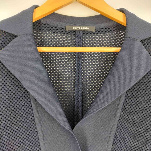 ピエールカルダン pierre cardin ポロカラー メッシュ切替 カーディガン レディース import:M
