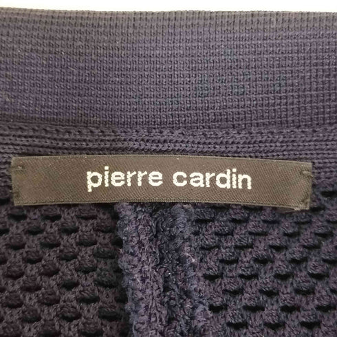 ピエールカルダン pierre cardin ポロカラー メッシュ切替 カーディガン レディース import:M