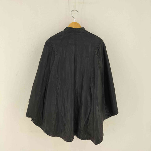 REAL LEATHER レザーポンチョ レディース