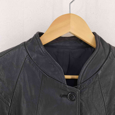REAL LEATHER レザーポンチョ レディース