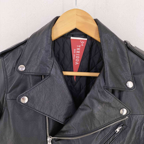 3rd THRIDDA REAL LEATHER ライダースジャケット レディース