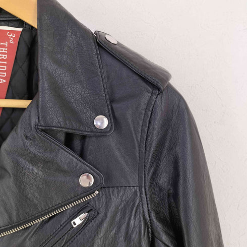 3rd THRIDDA REAL LEATHER ライダースジャケット レディース
