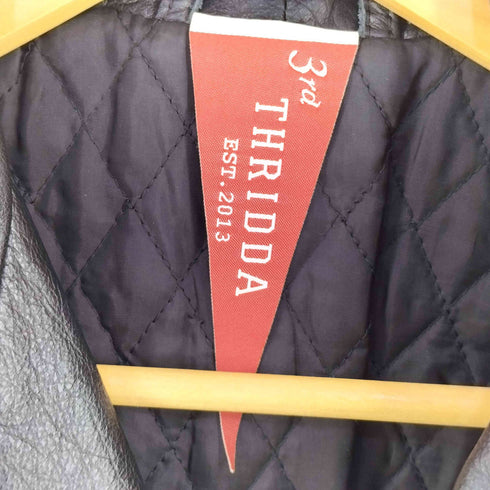 3rd THRIDDA REAL LEATHER ライダースジャケット レディース