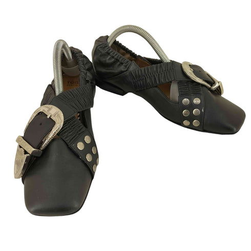 トーガプルラ TOGA PULLA 23AW CROSS STRAP BALLE クロスストラップバレエシューズ レディース JPN:37
