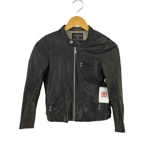 メゾンドリーファー Maison de Reefur SHEEP SKIN シングルライダースジャケット レディース FR:36