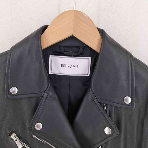 ROUGE VIF SHEEP SKIN ライダースジャケット レディース JPN:38