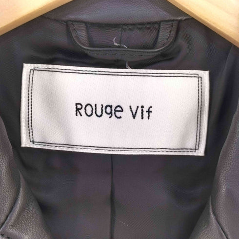 ROUGE VIF SHEEP SKIN ライダースジャケット レディース JPN:38