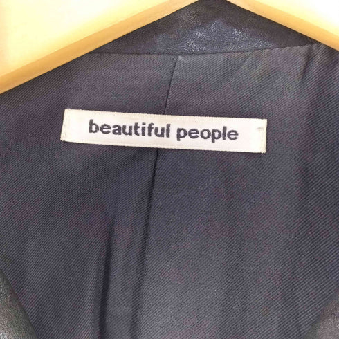 ビューティフルピープル beautiful people SHEEP SKIN ダブルライダースジャケット レディース 130