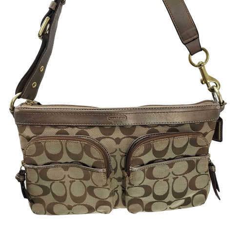 コーチ COACH シグネチャー 2ポケット ハンドバッグ レディース