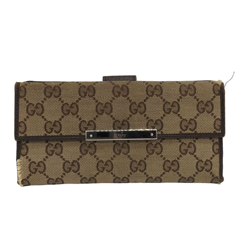グッチ GUCCI GGキャンバス 長財布 メンズ