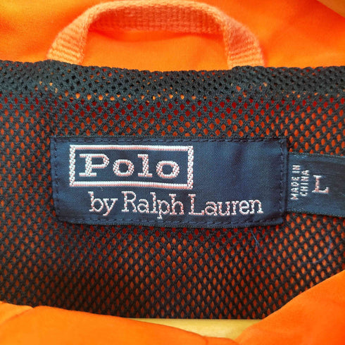 ポロバイラルフローレン Polo by RALPH LAUREN 90S ワンポイント刺繍ナイロンジャケット メンズ import:L