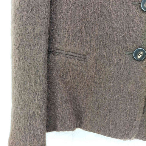 サルヴァトーレフェラガモ Salvatore Ferragamo イタリア製 レーヨン シャギーニット 3B テーラードジャケット レディース US:4