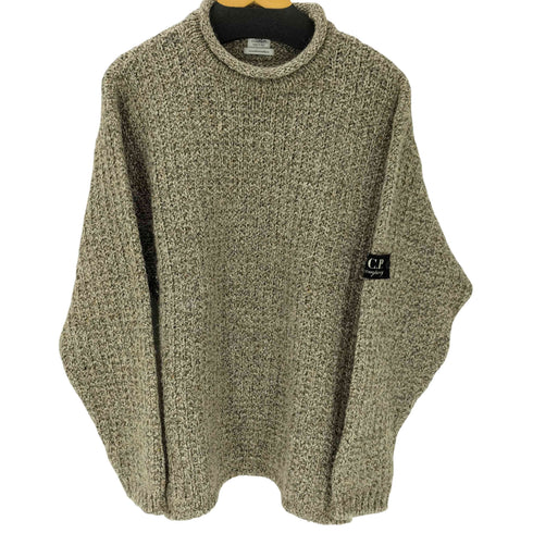 シーピーカンパニー C.P.COMPANY 90S 96AW undersixteen イタリア製 メランジ ロールネック アルパカ レーヨン混 ウール ニット セーター メンズ