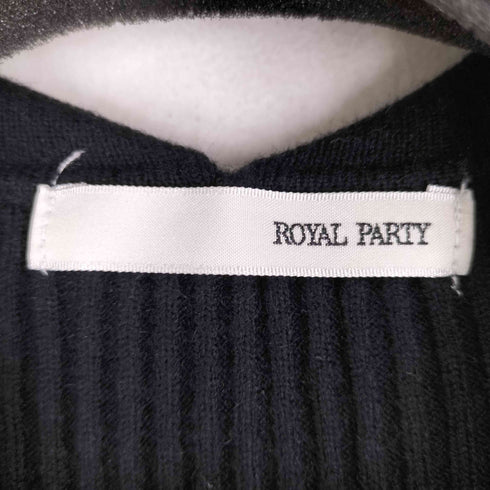 ロイヤルパーティー ROYAL PARTY 衿付きタイトリブワンピース レディース FREE