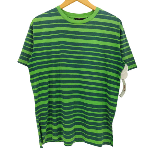 マリメッコ marimekko ボーダー コットン クルーネックTシャツ レディース import:M