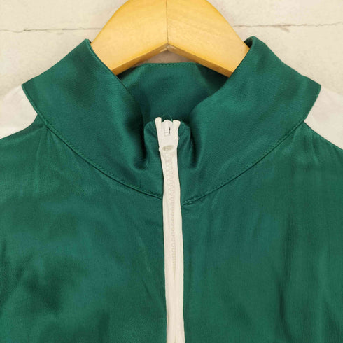 ザラ ZARA バイカラーサテントラックジャケット メンズ import:S