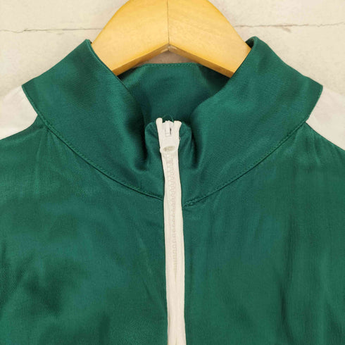 ザラ ZARA バイカラーサテントラックジャケット メンズ import:S