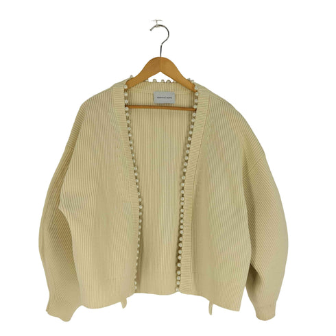 アダムエロペ Adam et Rope 【サステナブル】パール付きカーディガン レディース FREE