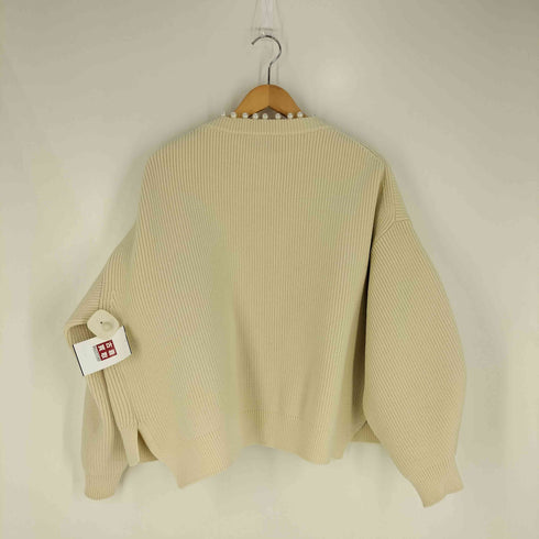 アダムエロペ Adam et Rope 【サステナブル】パール付きカーディガン レディース FREE