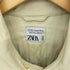 ザラ ZARA STUDIO COLLECTION オーバーシルエット ラムレザー シャツ メンズ import:S