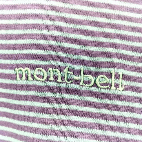 モンベル mont bell WIC.ボーダーロングスリーブジップシャツ メンズ import:M