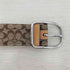 コーチ COACH シグネチャー ロゴ レザー キャンパス ベルト レディース