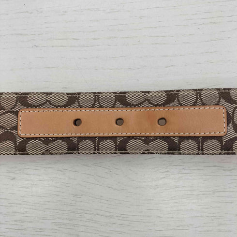 コーチ COACH シグネチャー ロゴ レザー キャンパス ベルト レディース