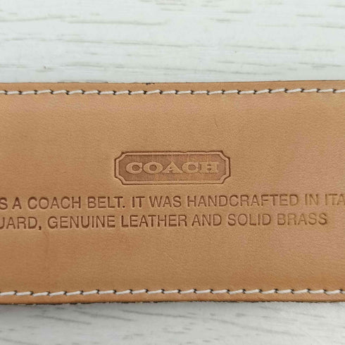 コーチ COACH シグネチャー ロゴ レザー キャンパス ベルト レディース
