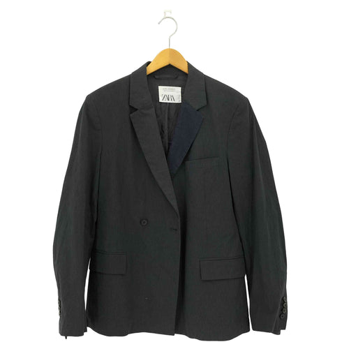 ザラ ZARA STUDIO COLLECTION ストライプ レイヤード 1B テーラードジャケット メンズ US:38