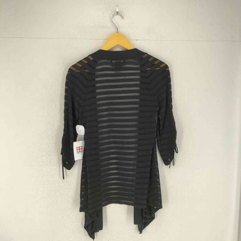GRACE ELEMENTS シースルーボーダー カーディガン レディース import:S