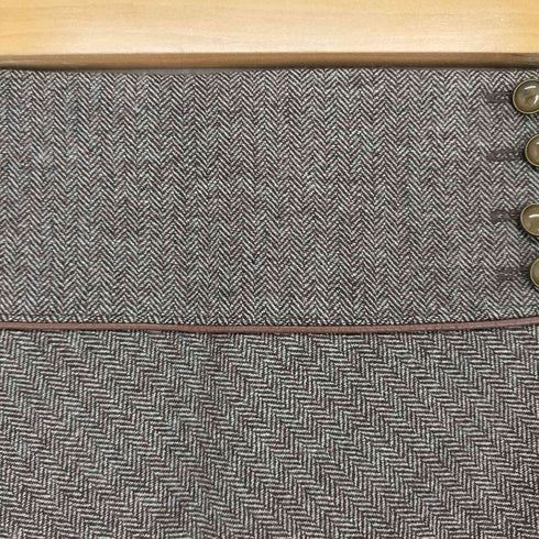 VANITY ウール ヘリンボーン アシンメトリースカート レディース 38