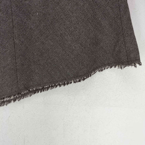 VANITY ウール ヘリンボーン アシンメトリースカート レディース 38