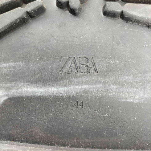 ザラ ZARA 厚底 ウール 切替 バイカラー コインローファー メンズ JPN:28.5