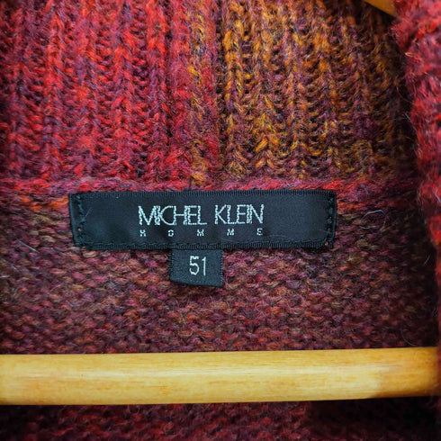 ミッシェルクランオム MICHEL KLEIN HOMME モヘア混 ショールカラーカーディガン メンズ 51