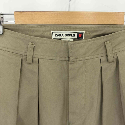 ザラ ZARA SRPLS WD LG PNT 09 2タック ワイドレッグパンツ メンズ 36
