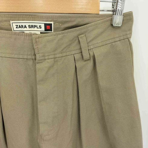 ザラ ZARA SRPLS WD LG PNT 09 2タック ワイドレッグパンツ メンズ 36