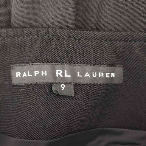 ラルフローレン RALPH LAUREN シープレザー 切り替えロングスカート レディース 9