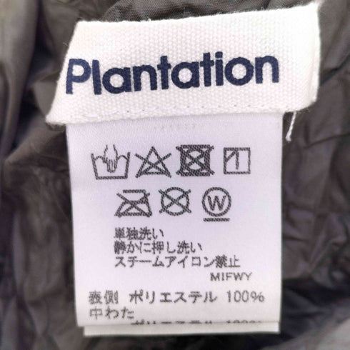 プランテーション Plantation シワ加工 ハイネック 中綿 ミドルコート メンズ JPN:1