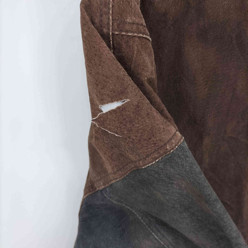 EMBARCADERO COLLECTION バイカラー リブデザイン ジップアップ ブルゾンジャケット メンズ 4X