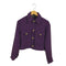 ザラ ZARA クロップドツイードジャケット レディース import:XS