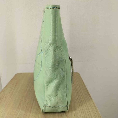 CIMABUE ステッチデザイン レザーハンドバッグ レディース