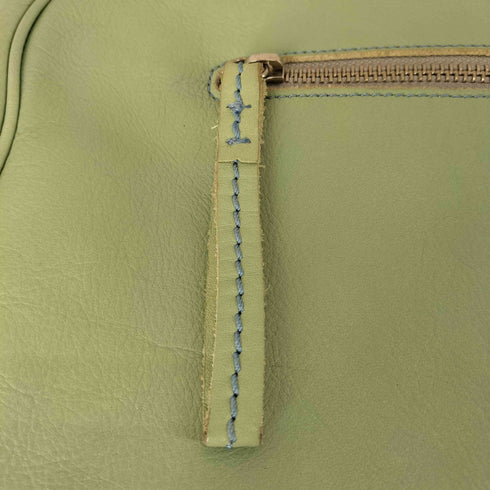 CIMABUE ステッチデザイン レザーハンドバッグ レディース