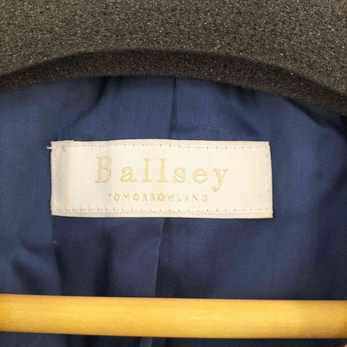 ボールジィトゥモローランド Ballsey TOMORROWLAND ノーカラーツイードジャケット レディース 38