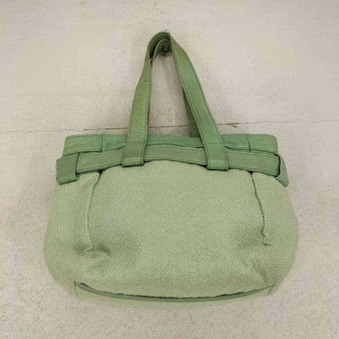 LES SACS ADAM 切替 キャンバス切替レザー ハンドバッグ レディース