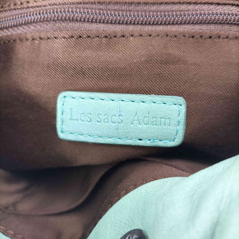 LES SACS ADAM 切替 キャンバス切替レザー ハンドバッグ レディース