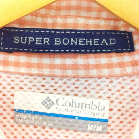 コロンビア Columbia PFG SUPER BONEHEAD ギンガムチェック フィッシングシャツ メンズ import:M