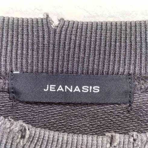 ジーナシス JEANASIS クラッシュリメイクライクスウェット Y2K レディース F