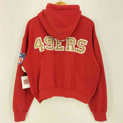 スターター STARTER 90s NFL チームロゴワッペン クロップド ジップパーカー 短丈 メンズ import:M