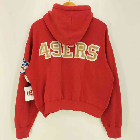 スターター STARTER 90s NFL チームロゴワッペン クロップド ジップパーカー 短丈 メンズ import:M